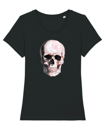 Pink Skull Black
