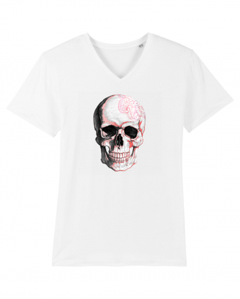 Pink Skull White
