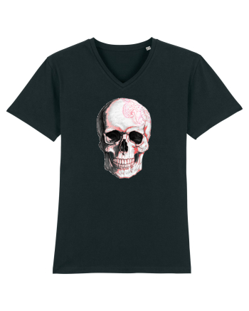 Pink Skull Black