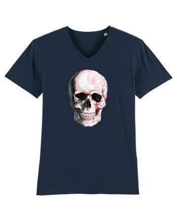 Pink Skull French Navy