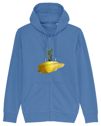 Golden Pineapple Bright Blue