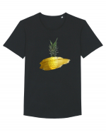 Golden Pineapple Tricou mânecă scurtă guler larg Bărbat Skater