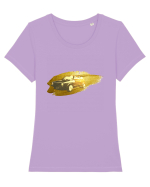 Golf Mk1 Gold Tricou mânecă scurtă guler larg fitted Damă Expresser