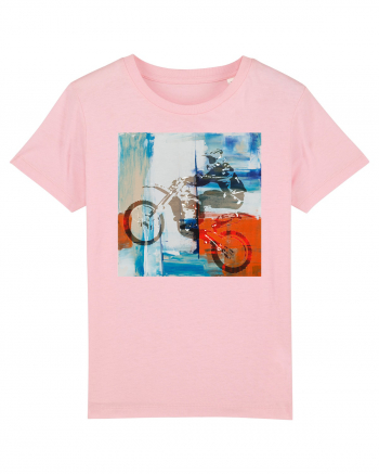 Dirt Bike painting Cotton Pink