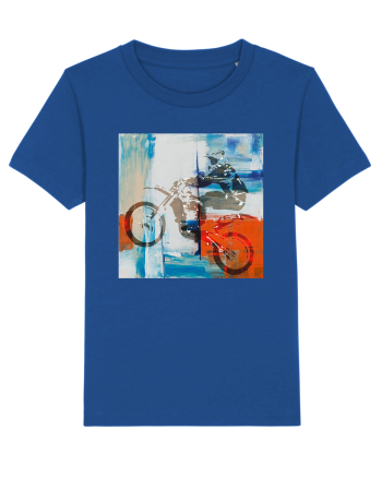Dirt Bike painting Majorelle Blue