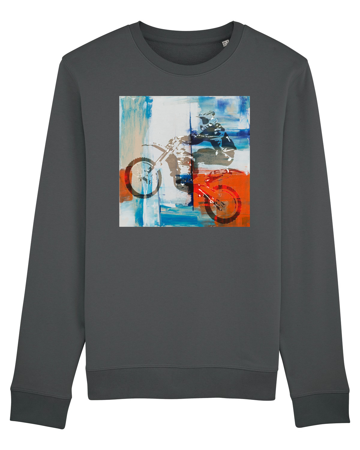 Bluză mânecă lungă Unisex Rise Anthracite