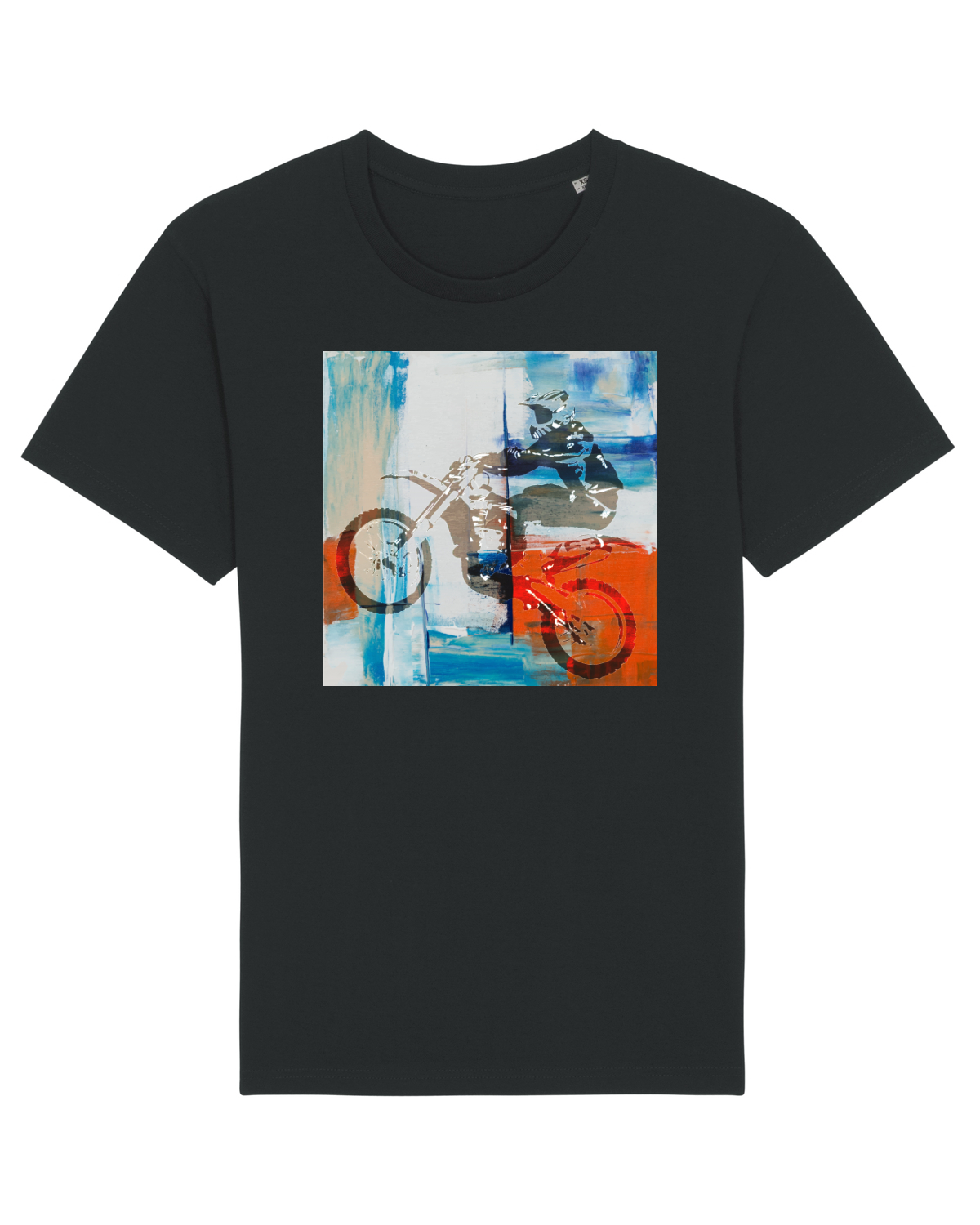 Tricou mânecă scurtă Unisex Rocker Black