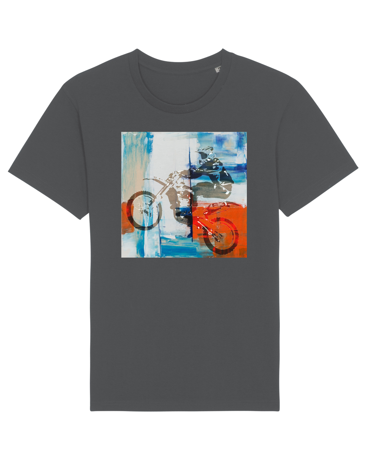 Tricou mânecă scurtă Unisex Rocker Anthracite