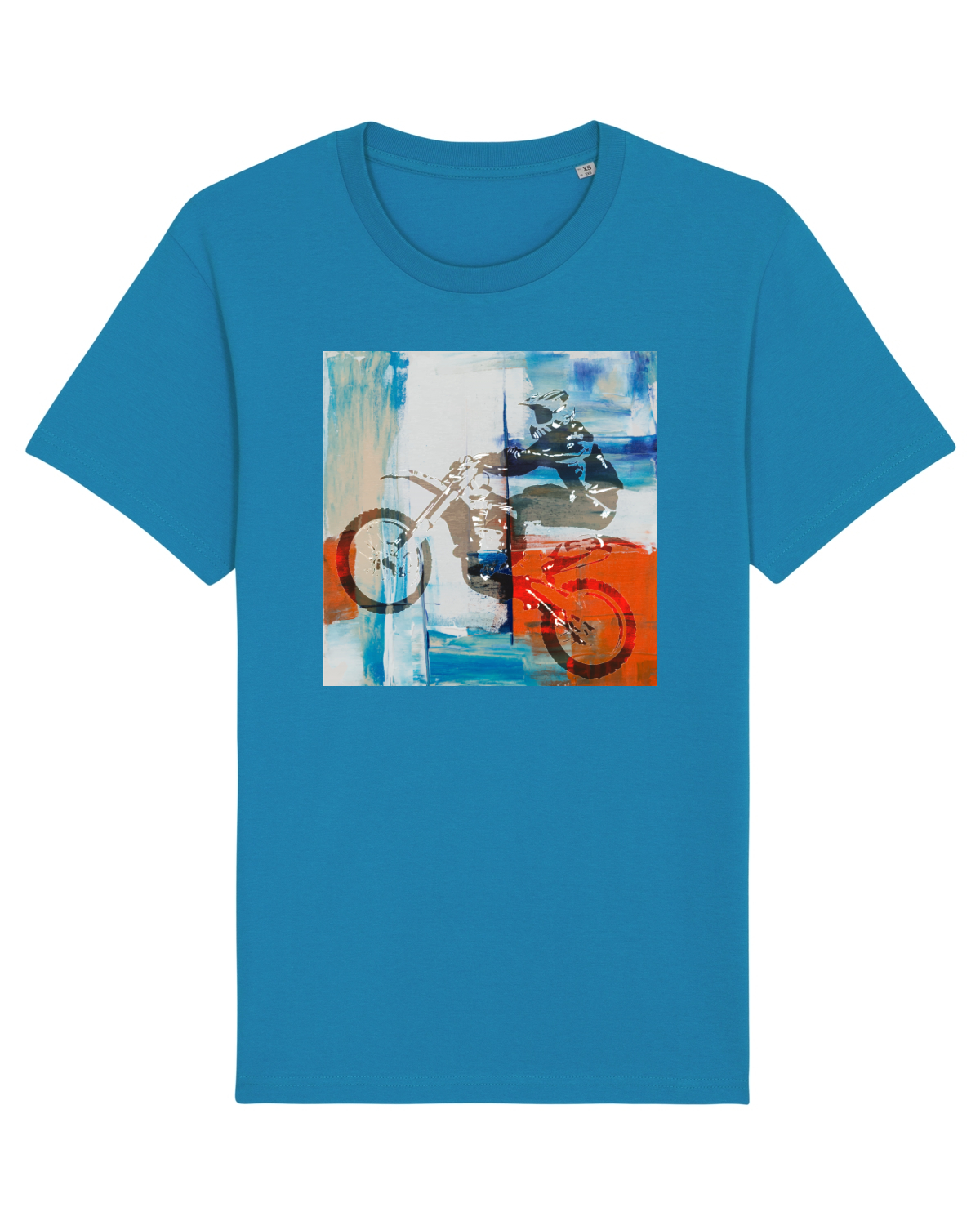 Tricou mânecă scurtă Unisex Rocker Azur