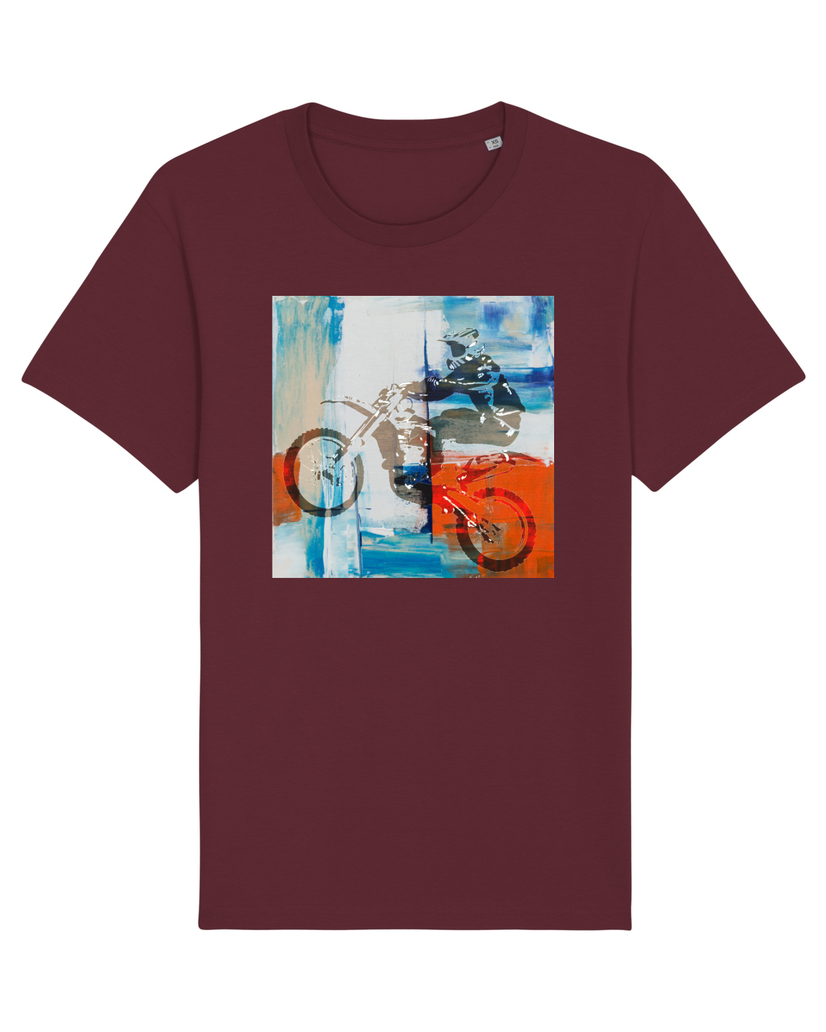 Tricou mânecă scurtă Unisex Rocker Burgundy