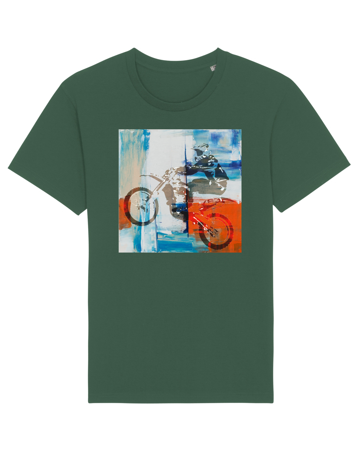 Tricou mânecă scurtă Unisex Rocker Bottle Green