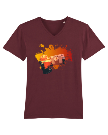 Orange Camera Burgundy
