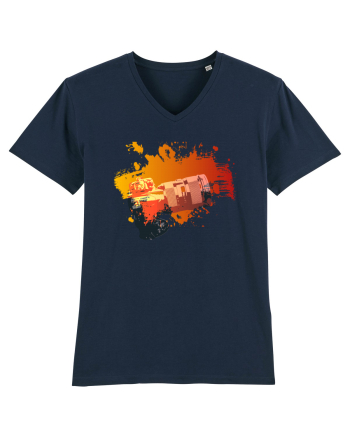 Orange Camera French Navy
