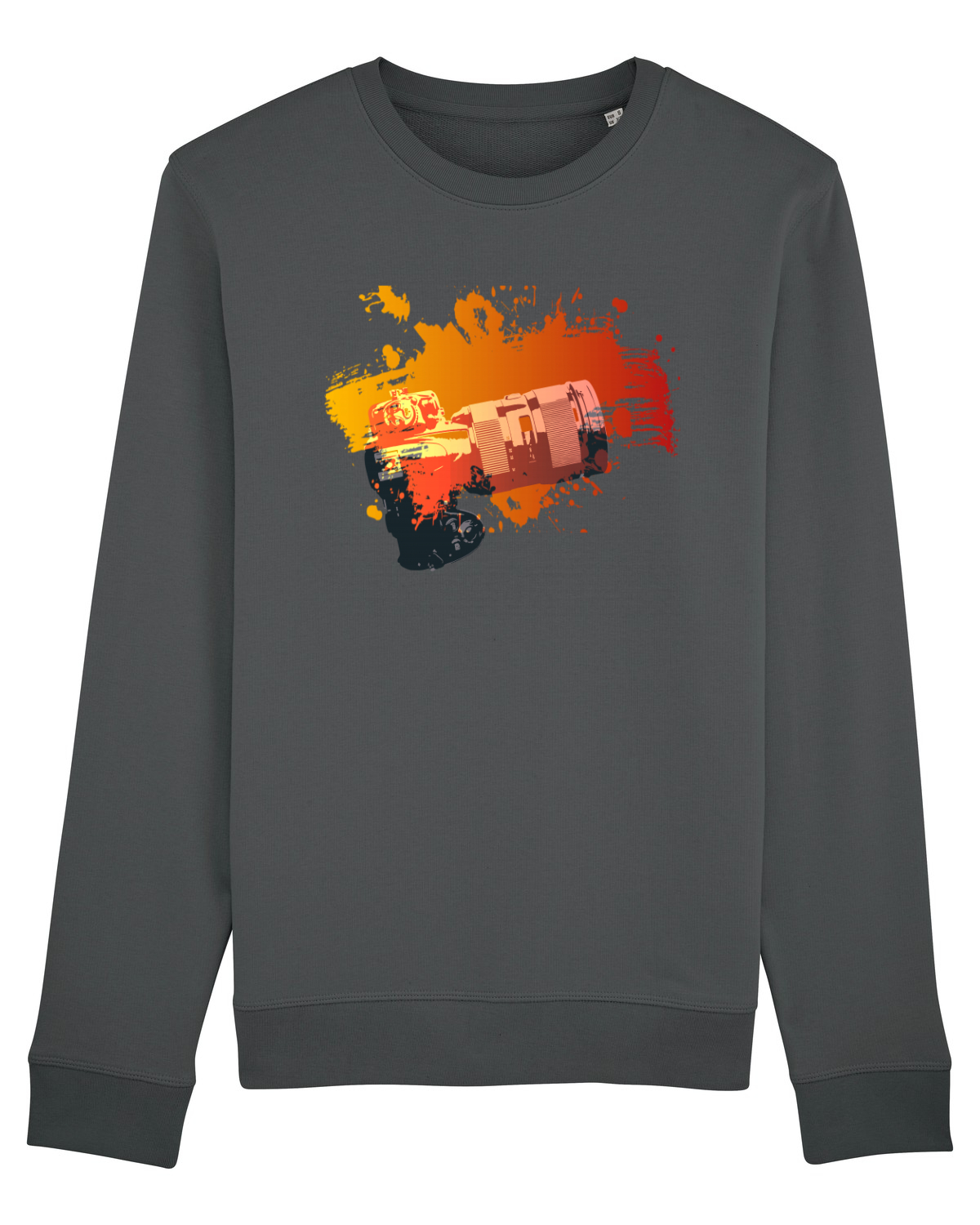Bluză mânecă lungă Unisex Rise Anthracite