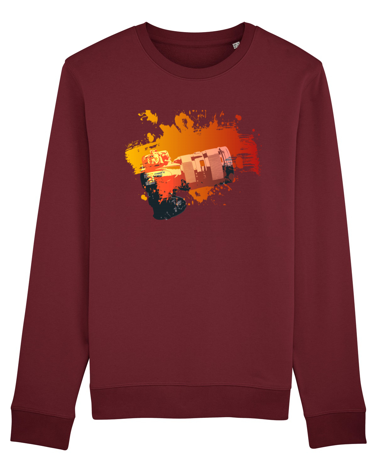 Bluză mânecă lungă Unisex Rise Burgundy