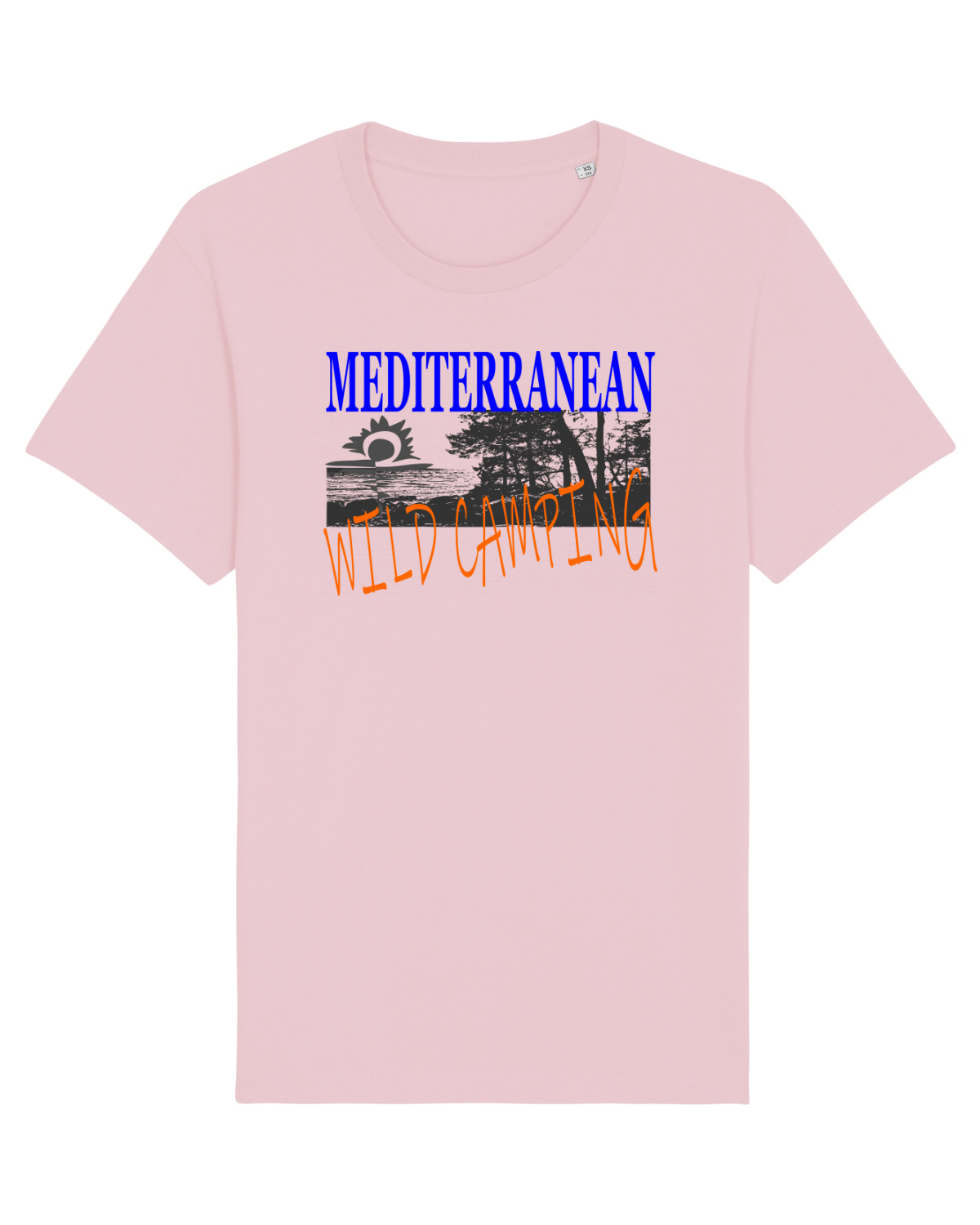 Tricou mânecă scurtă Unisex Rocker Cotton Pink