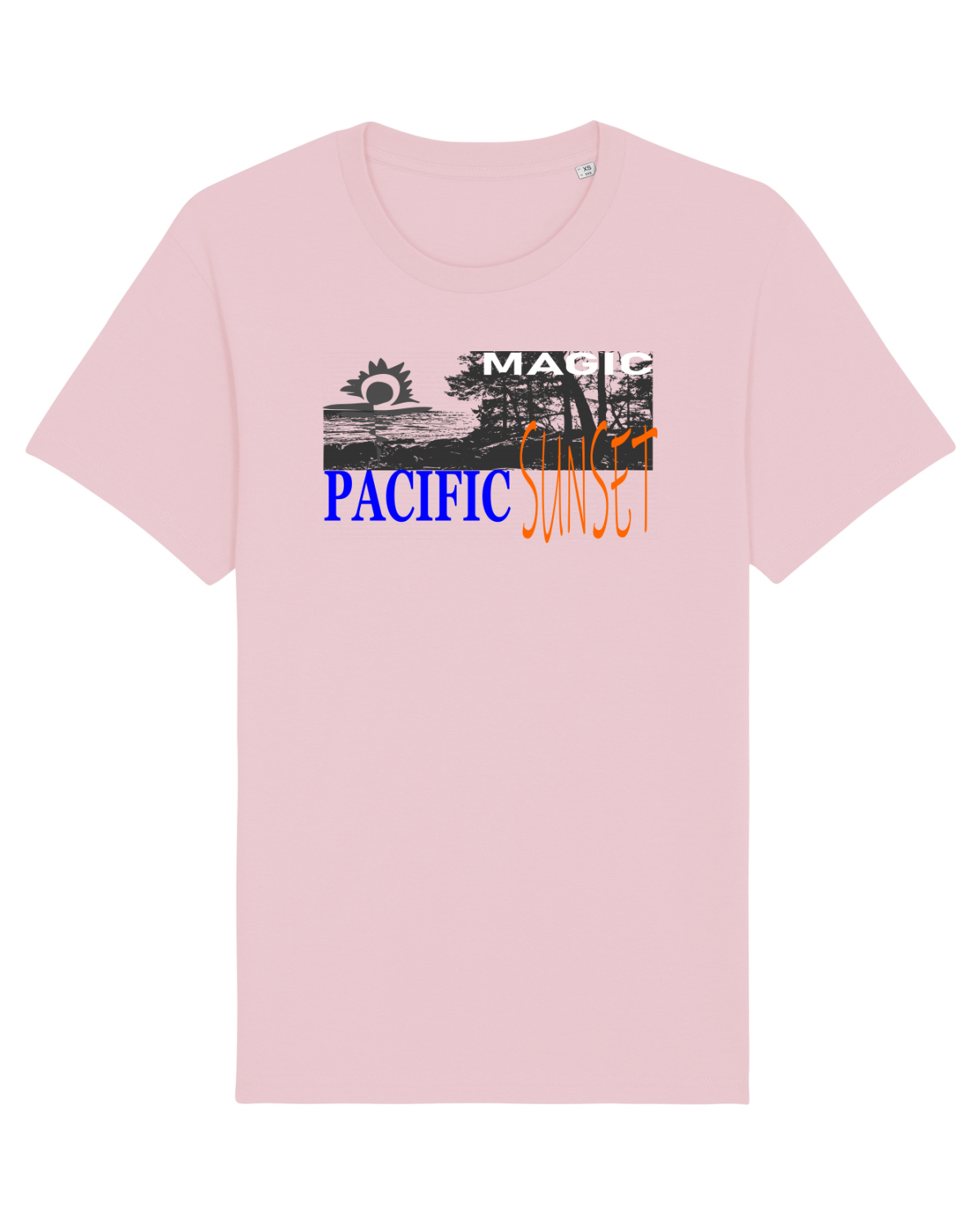 Tricou mânecă scurtă Unisex Rocker Cotton Pink