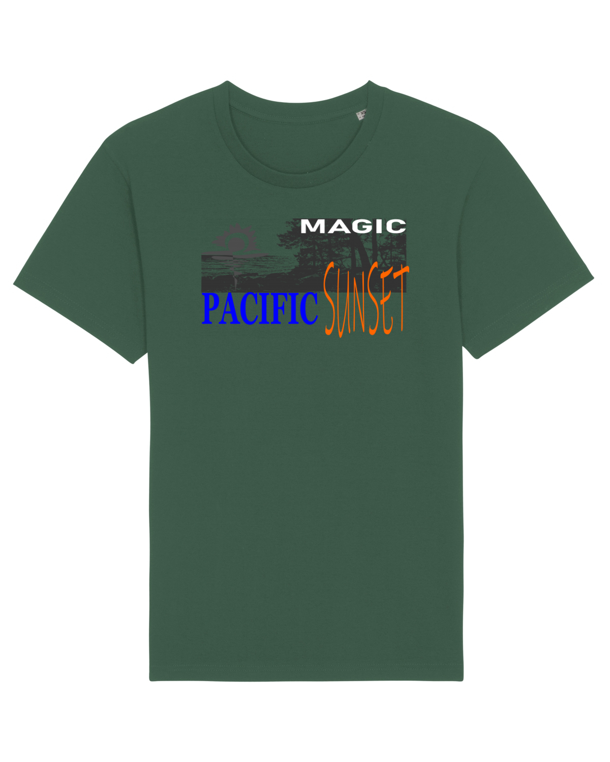 Tricou mânecă scurtă Unisex Rocker Bottle Green
