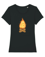 Camping Addict Tricou mânecă scurtă guler larg fitted Damă Expresser