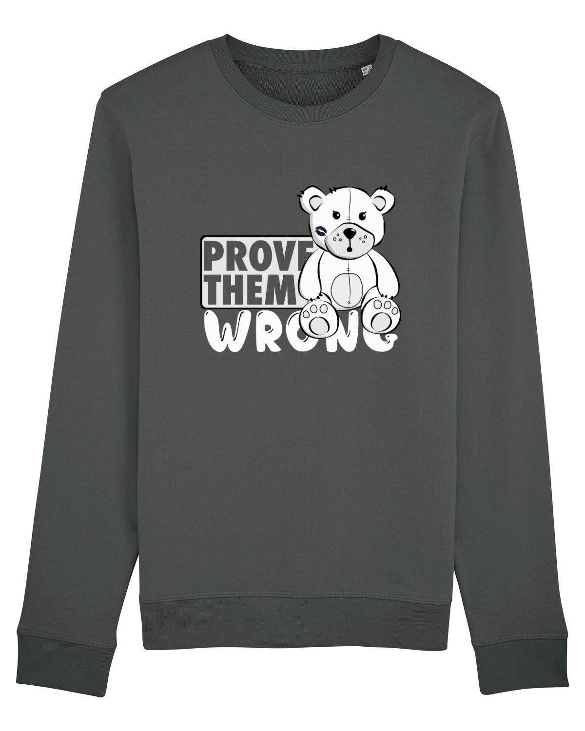 Bluză mânecă lungă Unisex Rise Anthracite