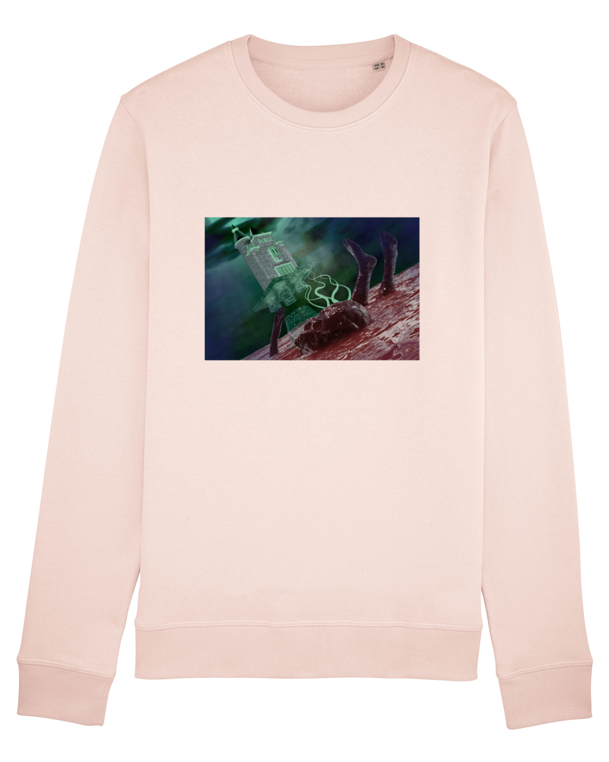 Bluză mânecă lungă Unisex Rise Candy Pink