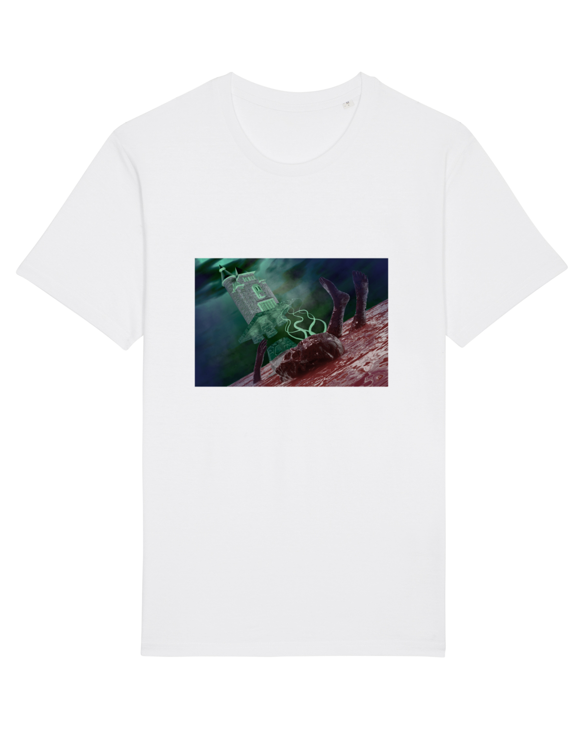 Tricou mânecă scurtă Unisex Rocker White