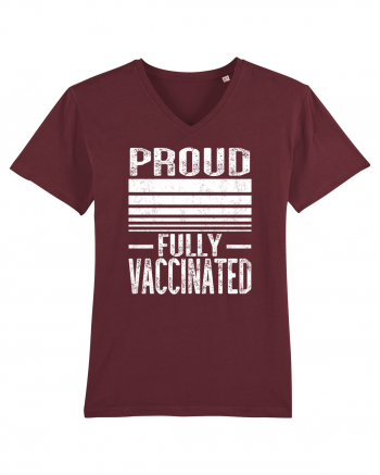 Proud Fully Vaccinated  Burgundy