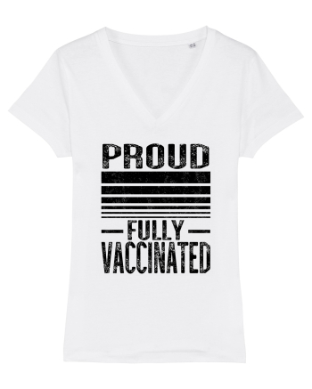 Proud Fully Vaccinated  White