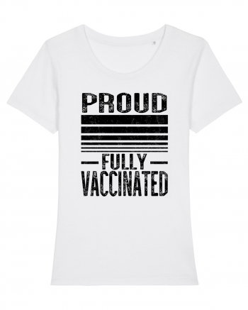 Proud Fully Vaccinated  White