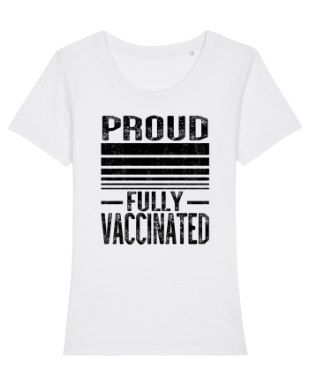 Proud Fully Vaccinated  White
