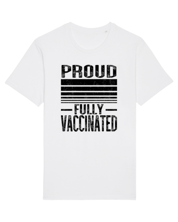 Proud Fully Vaccinated  White