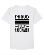 Proud Fully Vaccinated  Tricou mânecă scurtă guler larg Bărbat Skater