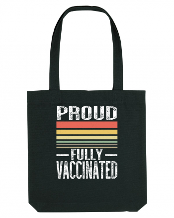 Proud Fully Vaccinated Sunset Black