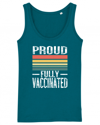 Proud Fully Vaccinated Sunset Ocean Depth