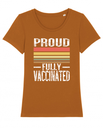 Proud Fully Vaccinated Sunset Roasted Orange
