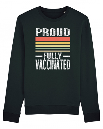 Proud Fully Vaccinated Sunset Black