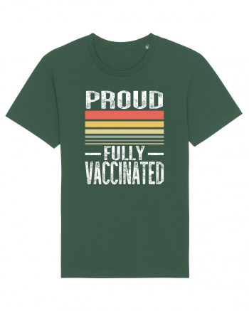 Proud Fully Vaccinated Sunset Bottle Green