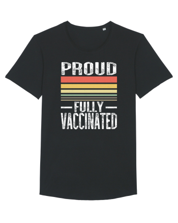 Proud Fully Vaccinated Sunset Black