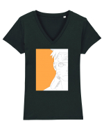 Naruto - Naruto Uzumaki sketch Tricou mânecă scurtă guler V Damă Evoker