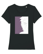 Naruto - Obito Uchiha sketch Tricou mânecă scurtă guler larg fitted Damă Expresser