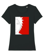Naruto - Pain sketch Tricou mânecă scurtă guler larg fitted Damă Expresser