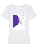 Naruto - Sasuke Uchiha sketch Tricou mânecă scurtă guler larg fitted Damă Expresser