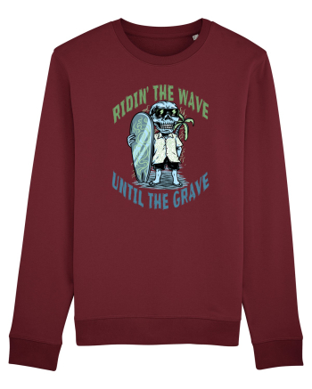 Ridin' The Wave Until The Grave Burgundy