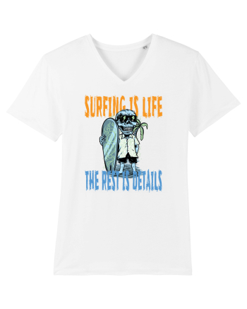 Surfing Is Life The Rest Is Details White