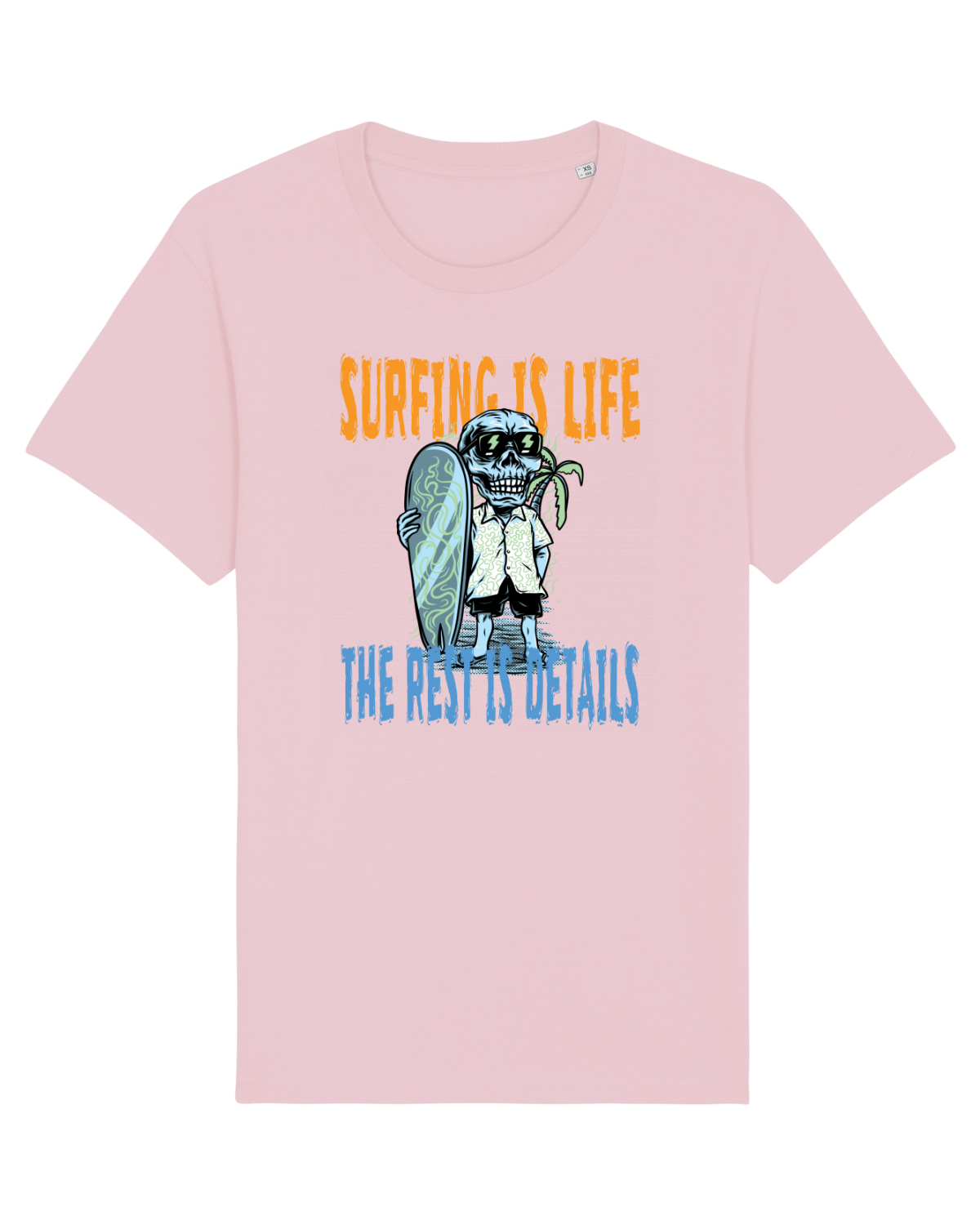 Tricou mânecă scurtă Unisex Rocker Cotton Pink