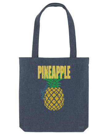 Pineapple Vibes Retro Midnight Blue