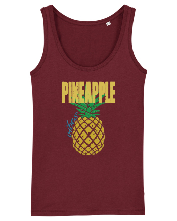 Pineapple Vibes Retro Burgundy