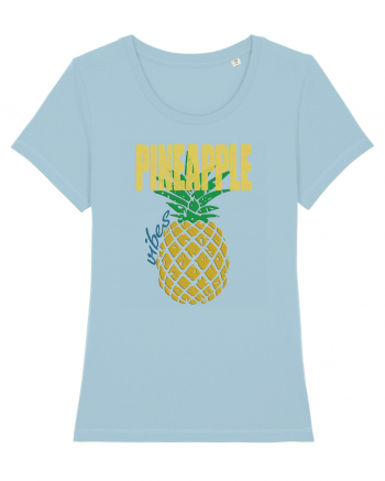 Pineapple Vibes Retro Sky Blue