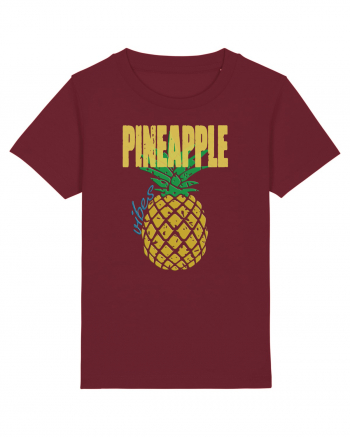 Pineapple Vibes Retro Burgundy