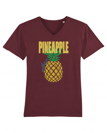 Pineapple Vibes Retro Burgundy